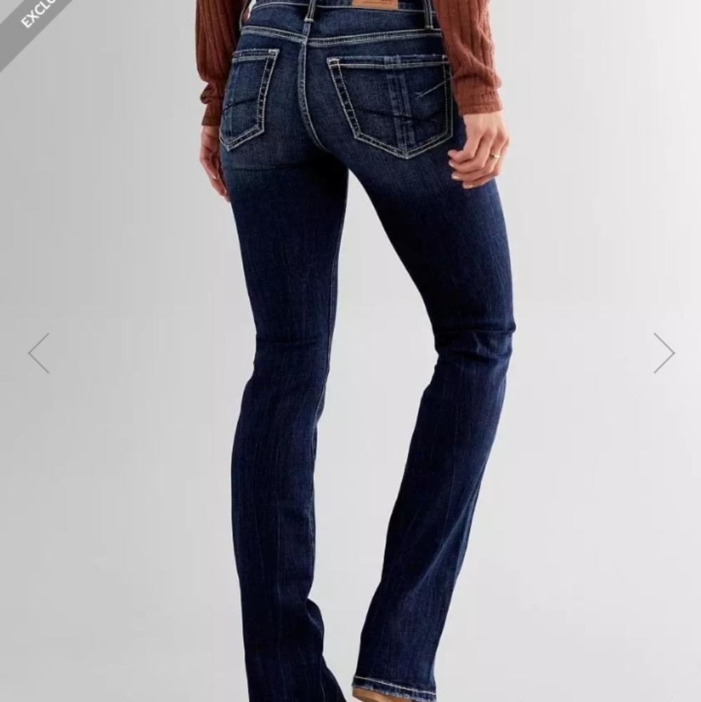 BKE Women’s Boot Cut Jeans in Dark Indigo